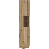 vidaXL Badkamerkast met open vakken, model HOORN, in artisan-eikenhout