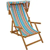 vidaXL Ligstoel 2 pcs 3 Positie massief eucalyptushout Meerkleurig
