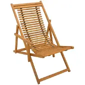 vidaXL Ligstoel, 3 standen, massief eucalyptus hout, naturel