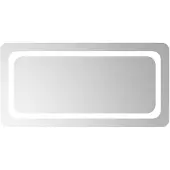 vidaXL LED Badkamerspiegel Transparant 80 x 40 cm gehard glas