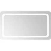 vidaXL LED Badkamerspiegel Transparant 90 x 50 cm gehard glas