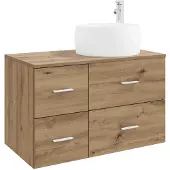 vidaXL Badkamerkastset, 2 stuks, Artisan-eikenhout fineer