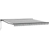 vidaXL Zonnescherm Frame Antraciet en Wit 400 × 300 cm