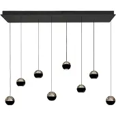 Steinhauer Eettafel hanglamp 115cm Belluno 8-lichts led - zwart