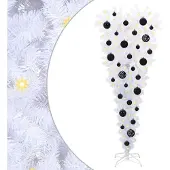 vidaXL Kunstkerstboom met 150 LED Wit 120 cm PVC en Staal