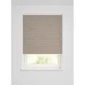 HEMA Plisse dubbel lichtdoorlatend linnenlook taupe (taupe)