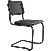 Dutchbone Carree Eetkamerstoelen Zwart - Set van 2