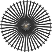 Eglo Mogano 3 Plafondlamp - E27 - Ø 43 cm - Zwart - Staal