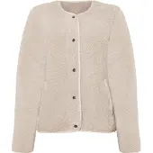 Didriksons Fleece jas 'Selma' beige