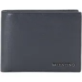 Valentino Leren portemonnee Karo Wallet Navy donkerblauw