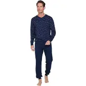 Pastunette Pyjama lang 'Northern Nights' donkerblauw