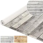 ANRO Badmat Houtlook Grijs 130x240cm Antislip Douchemat Afwasbaar Sneldrogend