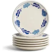 Royal Boch Boerenblauw Gebaksbord 16cm set van 6