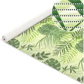 ANRO Badmat Tropisch Groen 130x300cm Antislip Douchemat Afwasbaar Sneldrogend