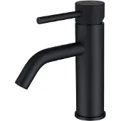 Luzzo serru messing wastafelkraan laag diamondgrip mat