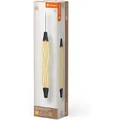 Ledvance LECVANCE Decor Swirl hanglamp Vert van gebogen polycarbonaat met LED en filamentdesign, 18 W, 1800 lm, 3000 K, 830 warm wit, klikbaar dimbaar, donkergrijs, kunststof (PC), 15 mm, IP20