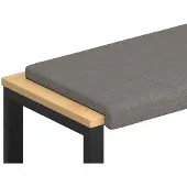 vidaXL Bankkussen Stof Taupe Diepte 35 cm