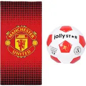 Manchester united strandset; strandlaken en voetbal