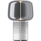 Kooduu Serena Play Portable speaker lamp | Powered by SOUND BY JBL | Frosted Silver