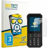 BROTECT Screenprotector 3 Stuks voor AGM M11 Beschermglas transparant