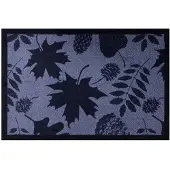 Vica International Deurmat Leaves Shadow antraciet - 40x60 cm