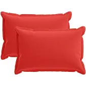 vidaXL Kussensloop 2 st HOUTEN Rood 50 x 75 cm Polyester