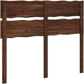 vidaXL Live Edge Hoofdbord ROSTOCK Donkerbruin 135 cm