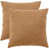 vidaXL Kussensloop 2 pcs HEERLEN Beige 55 x 55 cm Bouclé