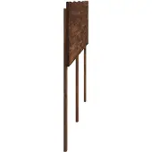 vidaXL Live Edge Hoofdbord ROSTOCK Donkerbruin 135 cm