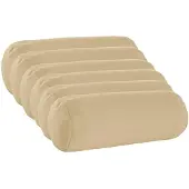 vidaXL Kussensloop 6 st HEERLEN Beige Ø 15 x 40 cm Polyester