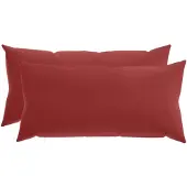 vidaXL Kussensloop 2 st HEERLEN Wijnrood 40 x 70 cm Polyester