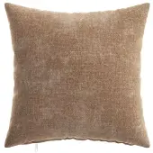 vidaXL Kussensloop 6 st HEERLEN Bruin 40 x 40 cm Chenille Stof