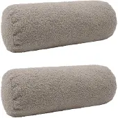 vidaXL Kussensloop 2 pcs HEERLEN Lichtgrijs Ø 15 x 40 cm Bouclé