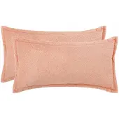 vidaXL Kussensloop 2 pcs HOUTEN Roze 40 x 70 cm Bouclé