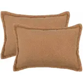 vidaXL Kussensloop 2 pcs HOUTEN Beige 50 x 75 cm Bouclé
