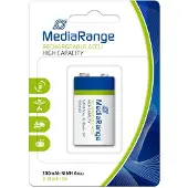 MediaRange MRBAT124 Nikkel Metaal Hydride 300mAh 9V oplaadbare batterij/accu