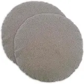 vidaXL Kussensloop 2 pcs HEERLEN Lichtgrijs Ø 40 cm Bouclé