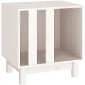 vidaXL Hondenhok 50x40x52 cm massief grenenhout wit