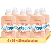 Seepje Wasverzachter Bloesemzacht - 180 wasbeurten - 6 x 750ML - Voordeelverpakking