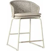 Cotoons Tuinstoel Ravenna High Dining Stoel Linen + Kussens Stone
