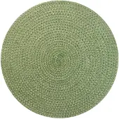 vidaXL Jute Placemat 4 st Olijfgroen 100% Tossa Jute
