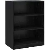 vidaXL Kledingkast Zwart eiken 77 x 48 x 102 cm Bewerkt hout