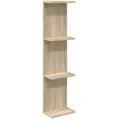 vidaXL Wandplank Sonoma Eiken 22 x 15 x 100 cm Bewerkt hout