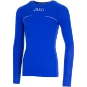 Jako Comfort Shirt Lange Mouw Kinderen - Royal | Maat: 116-128