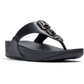 FitFlop Lulu Bold Crystals teenslippers ZWART - Maat 41
