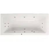 Lambini Designs Cube bubbelbad 190x90cm elektronisch 6+4+2 hydrojets chroom