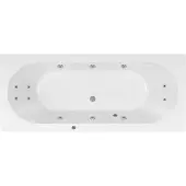Lambini Designs Round bubbelbad 170x75cm elektronisch 6+4+2 hydrojets RVS
