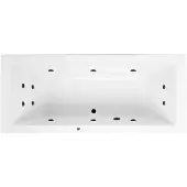 Lambini Designs Cube bubbelbad 180x80cm elektronisch 6+4+2 hydrojets zwart