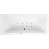 Lambini Designs Cube bubbelbad 180x80cm elektronisch 12 aerojets RVS