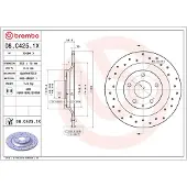 Brembo Remschijf XTRA LINE 08.C425.1X, 1 Stuk